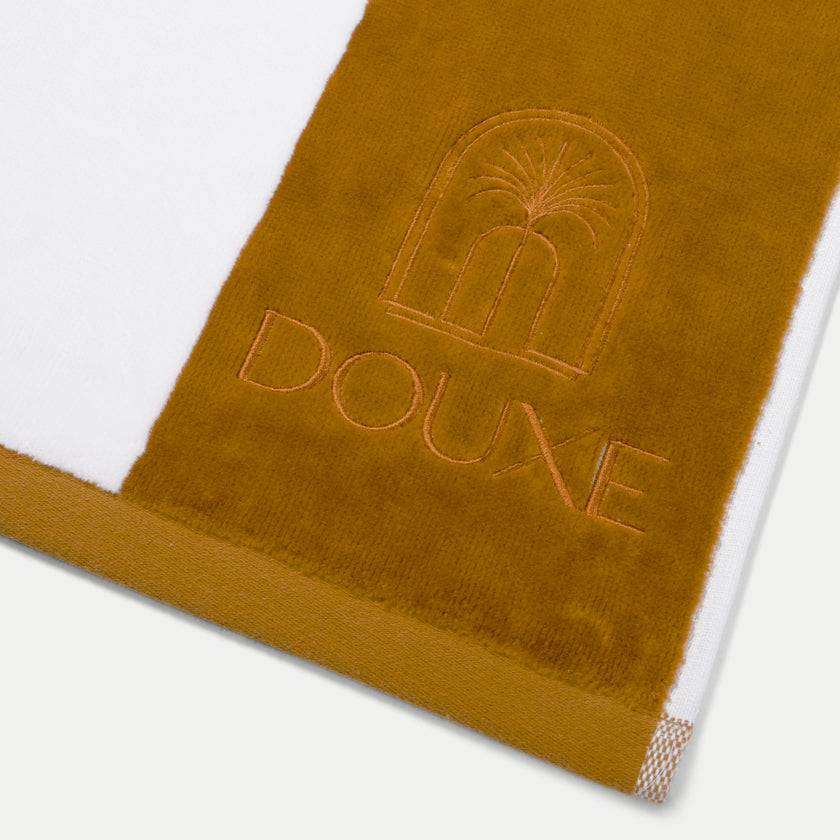 DOUXE Hotel Strandtuch Mustard 100x180 cm