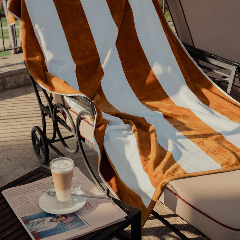 Hotel Strandlaken Mustard 100x180 cm