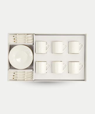 Tokyo Design Studio – Nippon White Gold Rim Espresso-Set (18-teilig) Tokyo Design Studio – Nippon White Gold Rim Espresso-Set (18-teilig)