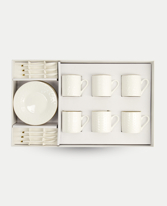 Tokyo Design Studio – Nippon White Gold Rim Espresso-Set (18-teilig) Tokyo Design Studio – Nippon White Gold Rim Espresso-Set (18-teilig)