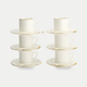 Tokyo Design Studio – Nippon White Gold Rim Espresso-Set (18-teilig)