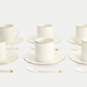 Tokyo Design Studio – Nippon White Gold Rim Espresso-Set (18-teilig)