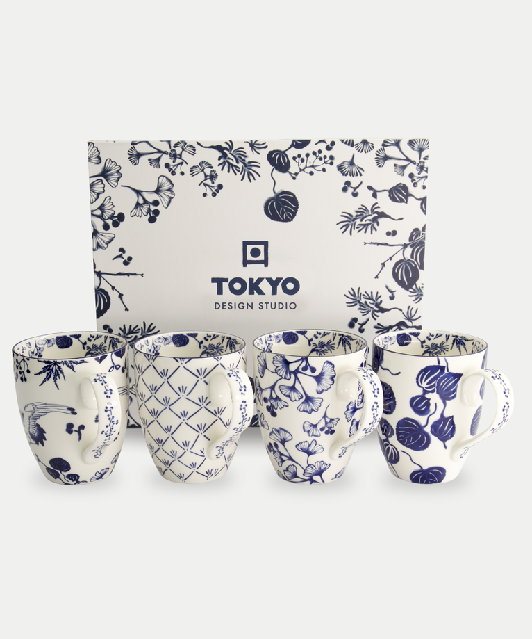 Tokyo Design Studio – Flora Japonica Tassen-Set (4-teilig)