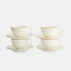 Tokyo Design Studio – Nippon White Gold Rim Tassen- und Untertassen-Set Star Lines (8-teilig)