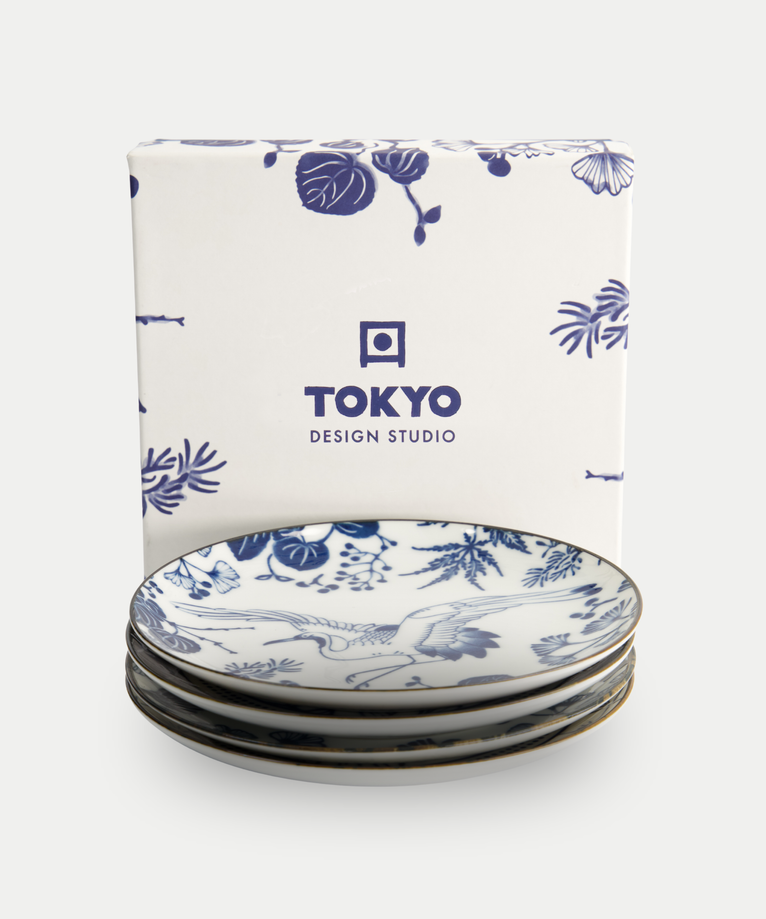 Tokyo Design Studio – Flora Japonica Teller-Set (4-teilig)