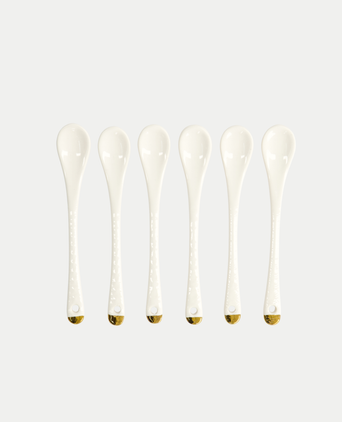 6-teiliges Tokyo Design Teelöffel-Set - Golden Rim 6-teiliges Tokyo Design Teelöffel-Set - Golden Rim