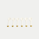 Tokyo Design Studio – Nippon White Gold Rim Tassen- und Untertassen-Set Star Lines (8-teilig)