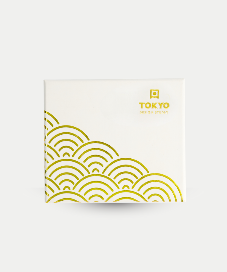 Tokyo Design Studio – Nippon White Gold Rim Tassen- und Untertassen-Set Star Lines (8-teilig)