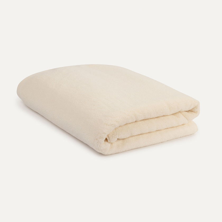 Handdoek zero-twist katoen 100x180 cm | Cream