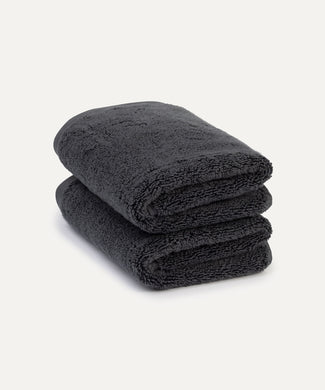Gästehandtücher zero-twist baumwolle 40x60 cm (2 st.) | Anthrazit Gästehandtücher zero-twist baumwolle 40x60 cm (2 st.) | Anthrazit