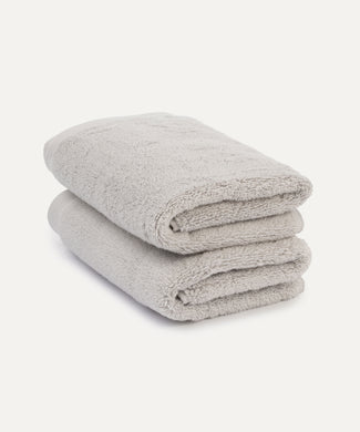 Gästehandtücher zero-twist baumwolle 40x60 cm (2 st.) | Silbergrau Gästehandtücher zero-twist baumwolle 40x60 cm (2 st.) | Silbergrau