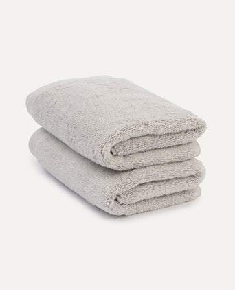 Gästehandtücher zero-twist baumwolle 40x60 cm (2 st.) | Silbergrau Gästehandtücher zero-twist baumwolle 40x60 cm (2 st.) | Silbergrau