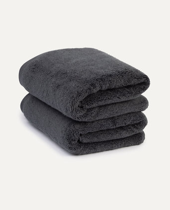 Handtücher zero-twist Baumwolle 50x100 cm (2 st.) | Anthrazit Handtücher zero-twist Baumwolle 50x100 cm (2 st.) | Anthrazit