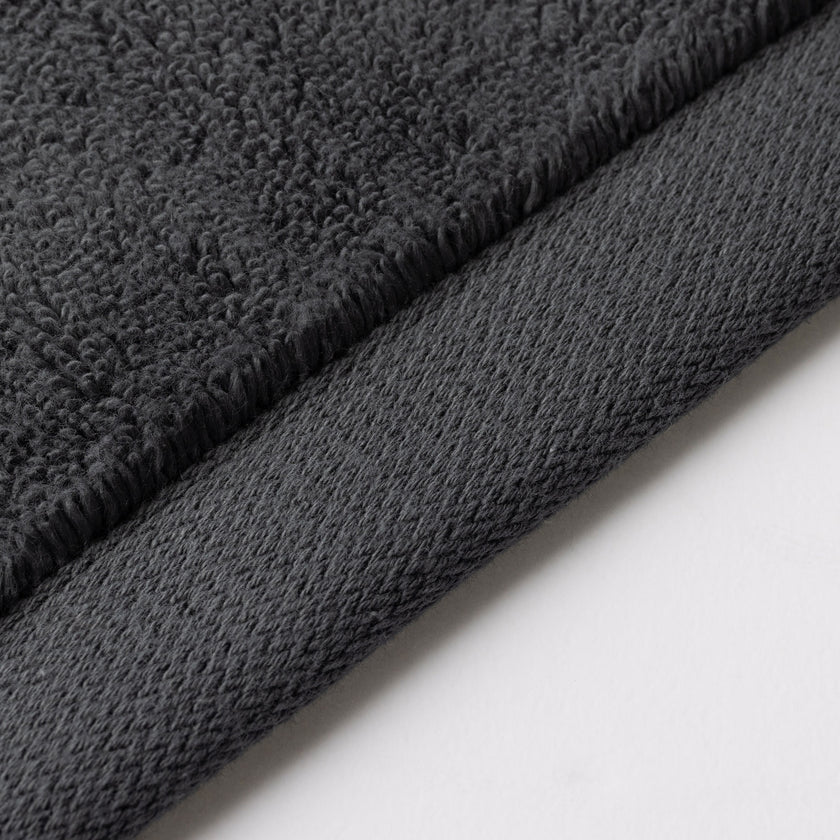 Gastendoekje zero-twist katoen 30x30 cm (4 st.) | Antraciet