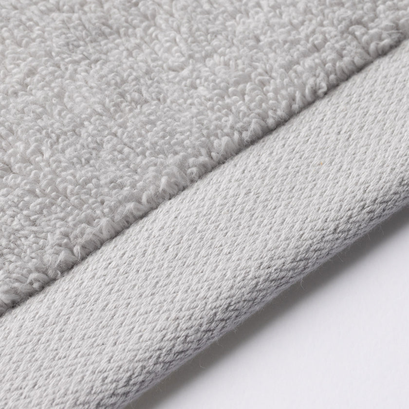 Handdoek zero-twist katoen 100x180 cm | Zilvergrijs