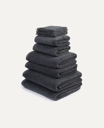 Handtuchset Spa Komplett (10 st.) | Anthrazit Handtuchset Spa Komplett (10 st.) | Anthrazit