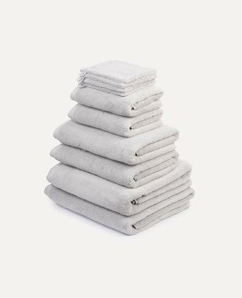 Handtuchset Spa Komplett (10 st.) | Silbergrau Handtuchset Spa Komplett (10 st.) | Silbergrau
