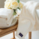 Handdoek zero-twist katoen 50x100 cm (2 st.) | Cream