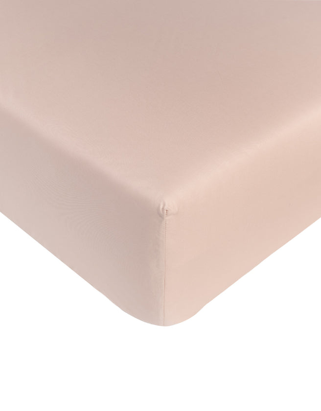Spannbettlaken ägyptische Baumwolle Perkal 400TC | Blush Pink