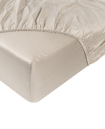 Spannbettlaken Ägyptische Baumwolle Satin 400TC | Champagne Spannbetttuch Ägyptische Baumwolle Satin Champagne