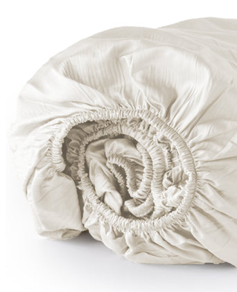 Spannbettlaken Ägyptische Baumwolle Satin 400TC | Cream Spannbettlaken Ägyptische Baumwolle Satin 400TC | Cream