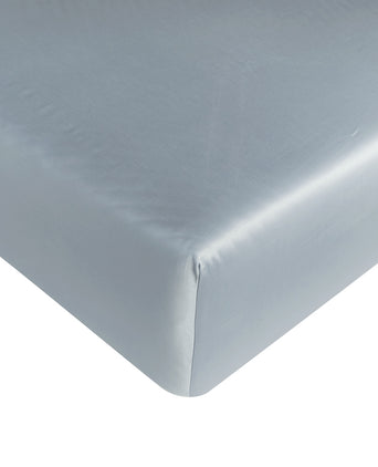 Spannbettlaken Ägyptische Baumwolle Satin 400TC | Misty Blue Spannbettlaken Ägyptische Baumwolle Satin 400TC | Misty Blue