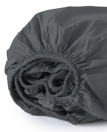 Spannbettlaken Ägyptische Baumwolle Satin 400TC | Stormy Grey Spannbettlaken Ägyptische Baumwolle Satin 400TC | Stormy Grey