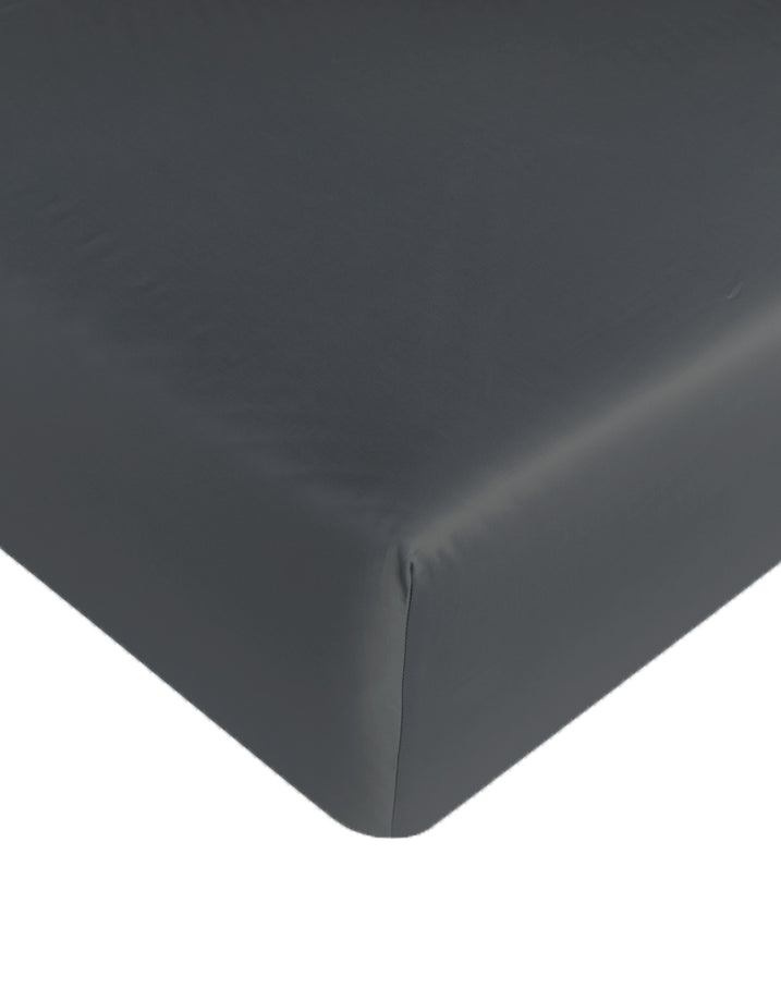 Spannbetttuch Ägyptische Baumwolle Satin Stormy Grey