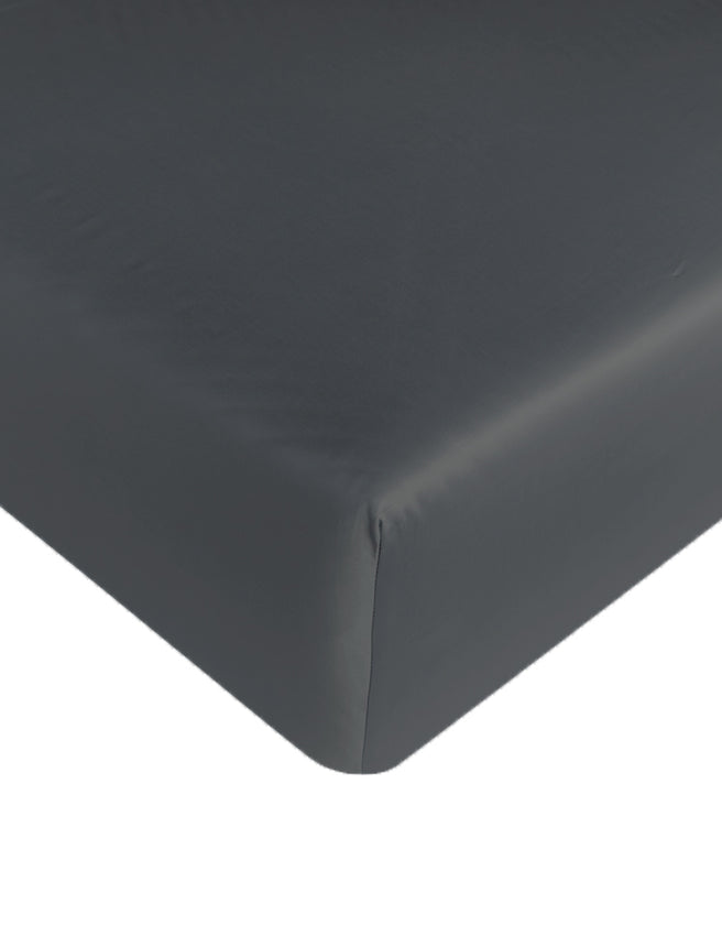 Spannbetttuch Ägyptische Baumwolle Satin Stormy Grey
