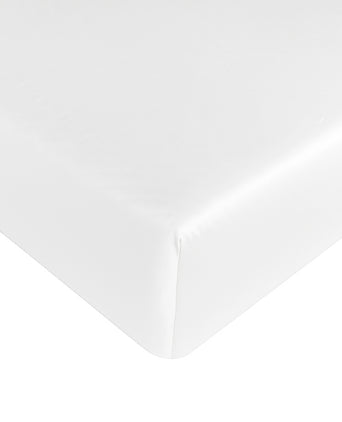 Spannbettlaken Ägyptische Baumwolle Satin 400TC | Weiß Spannbettlaken Ägyptische Baumwolle Satin 400TC | Weiß