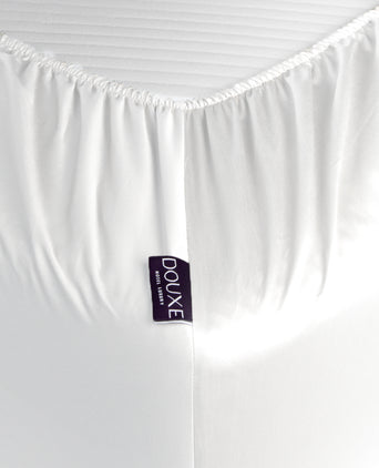 Spannbettlaken Ägyptische Baumwolle Satin 400TC | Weiß Spannbettlaken Ägyptische Baumwolle Satin 400TC | Weiß