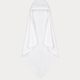 Baby-Badeponcho Zero-Twist-Baumwolle mit Bestickung | Weiß