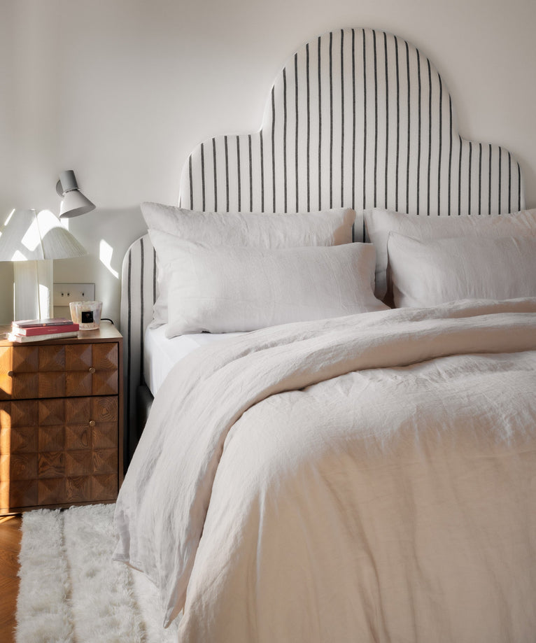 2er-Set Kissenbezüge Gewaschenes Leinen | Oat