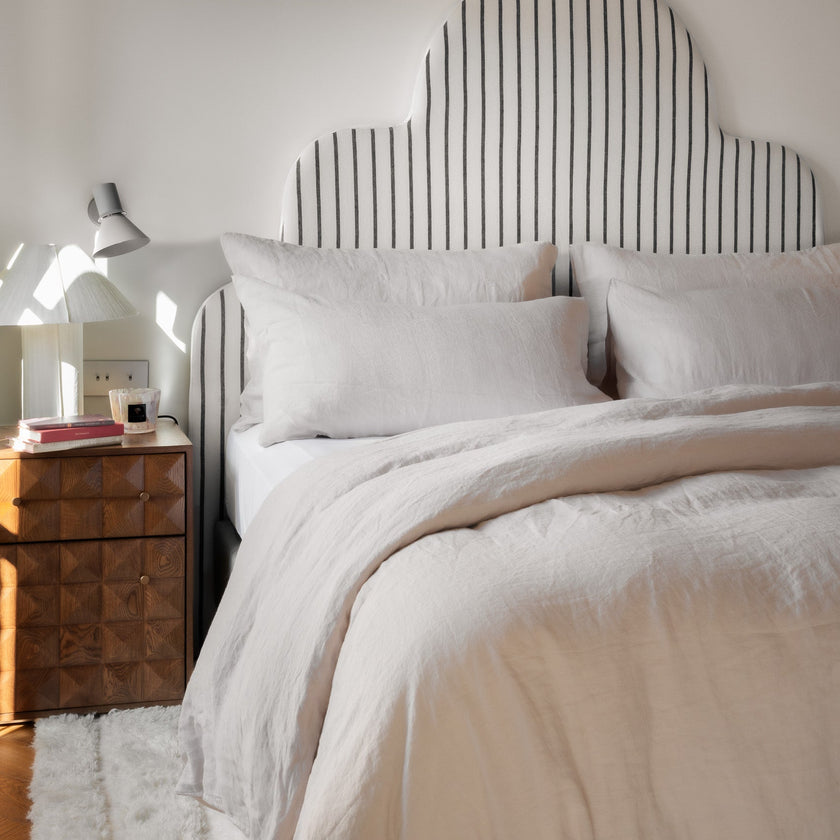 2er-Set Kissenbezüge Gewaschenes Leinen | Oat