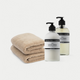 2x Gastendoekje Latte & Marie-Stella-Maris Handzeep + Handlotion Lemon Notes