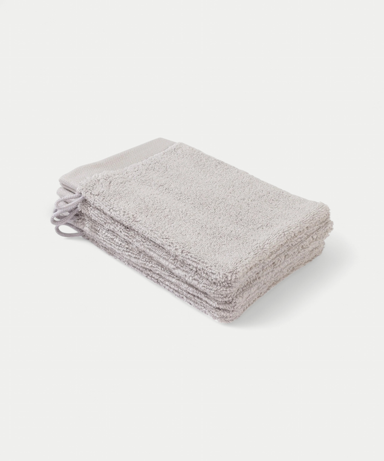 Washandje Zilvergrijs 16x21 cm | 4 stuks