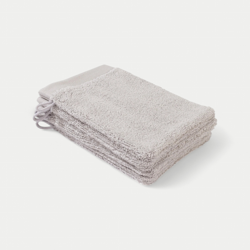 Washandje Zilvergrijs 16x21 cm | 4 stuks