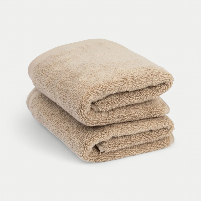Gastendoekje zero-twist katoen 40x60 cm (2 st.) | Latte