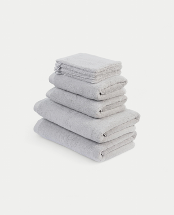 Handdoekset Deluxe (8 st.) | Zilvergrijs Handdoekset Deluxe (8 st.) | Zilvergrijs