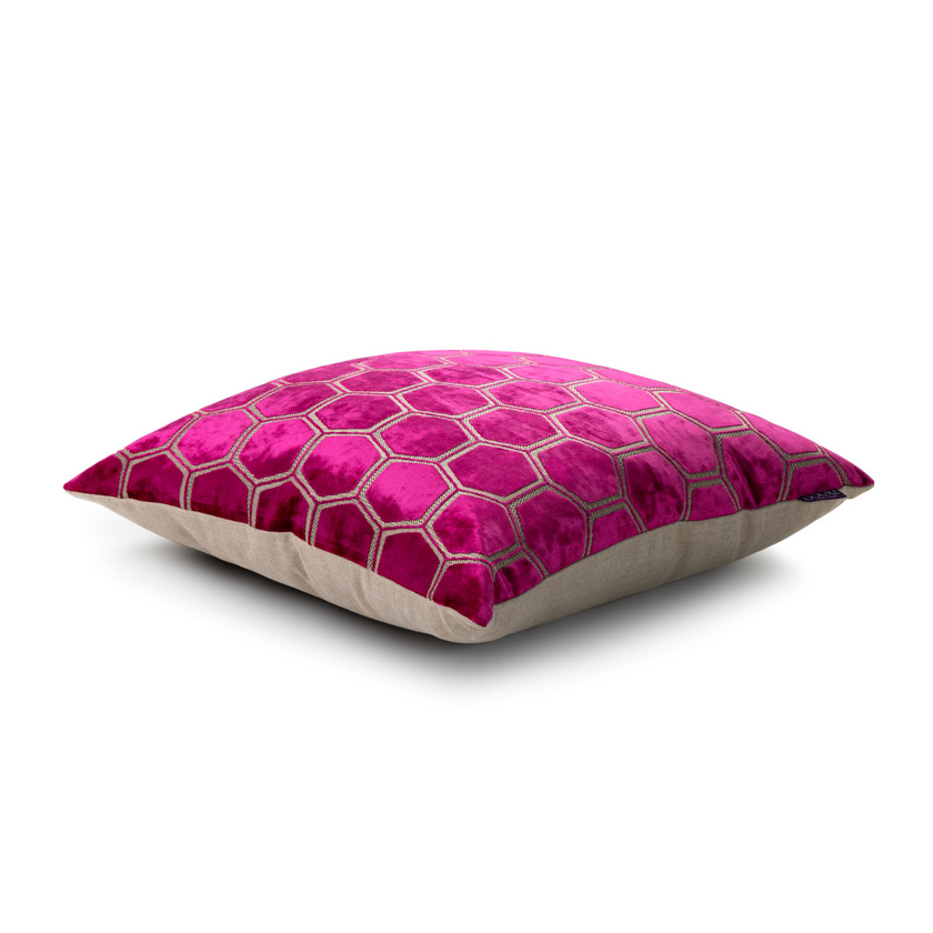 Manipur Dekorative Kissen | Fuchsia