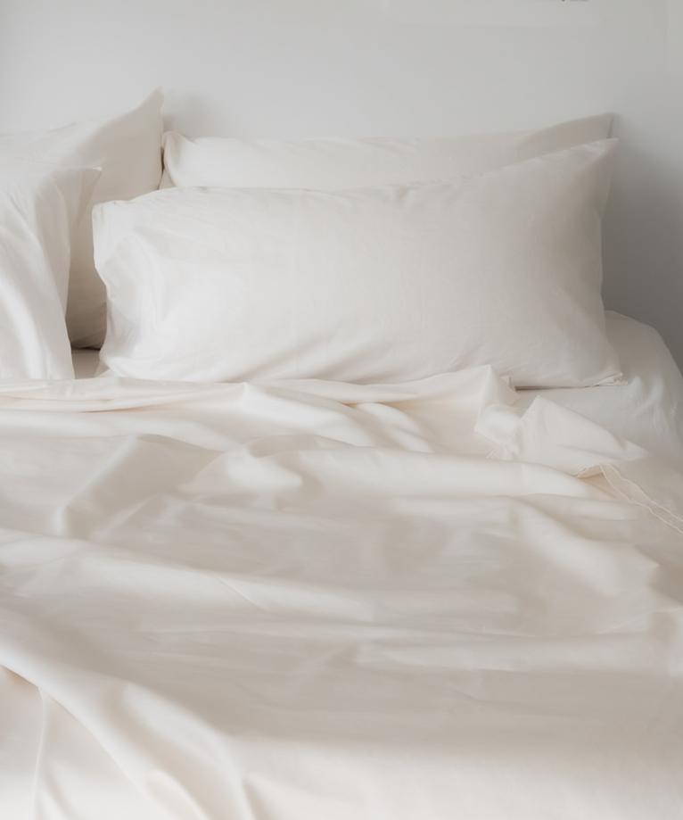 Bettbezug-Set ägyptische Baumwolle Satin 400TC | Cream