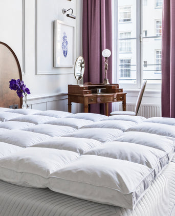 Comfort Federunterbett - Matratzenauflage Federbett Matratzen topper | Schlafen wie im luxus hotel