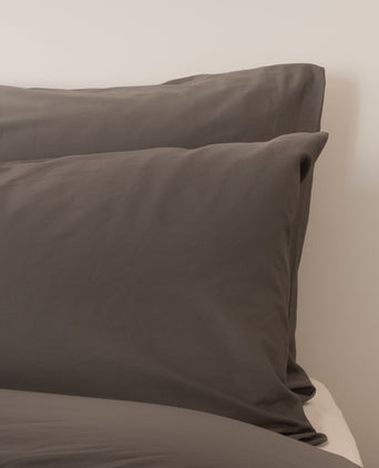 Kissenbezug Ägyptische Baumwolle Satin 400 TC | Stormy Grey Kissenbezug Ägyptische Baumwolle Satin 400 TC | Stormy Grey
