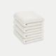 Gästehandtücher Zero-Twist-Baumwolle 30x30 cm (4 St.) | Cream