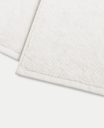 Gästehandtücher Zero-Twist-Baumwolle 30x30 cm (4 St.) | Cream