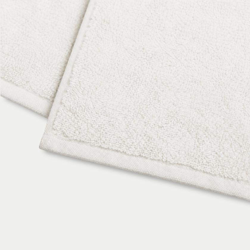 Gästehandtücher Zero-Twist-Baumwolle 30x30 cm (4 St.) | Cream