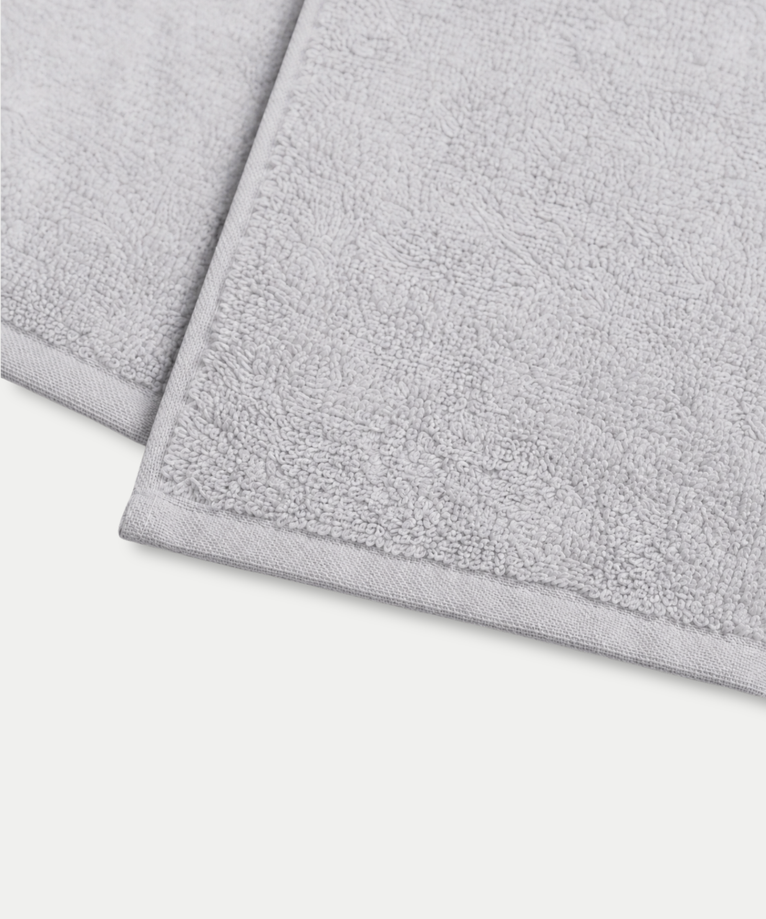 Gastendoekje zero-twist katoen 30x30 cm (4 st.) + 40x60 cm (2 st.) | Zilvergrijs