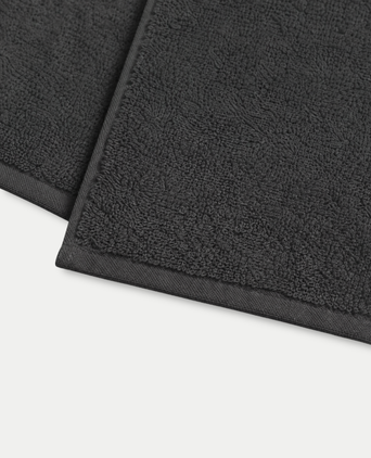 Gästehandtücher Zero-Twist-Baumwolle 30x30 cm (4 St.) | Anthrazit
