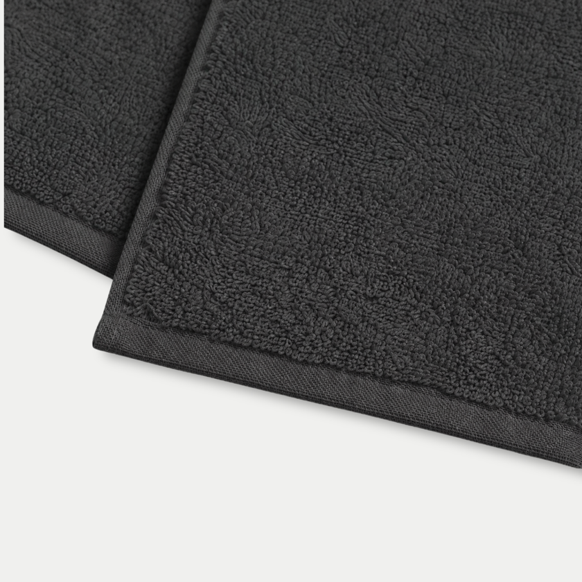 Gästehandtücher Zero-Twist-Baumwolle 30x30 cm (4 St.) | Anthrazit
