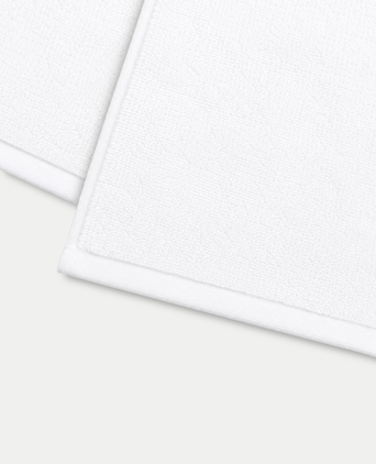 Gästehandtücher Zero-Twist-Baumwolle 30x30 cm (4 St.) | Weiß